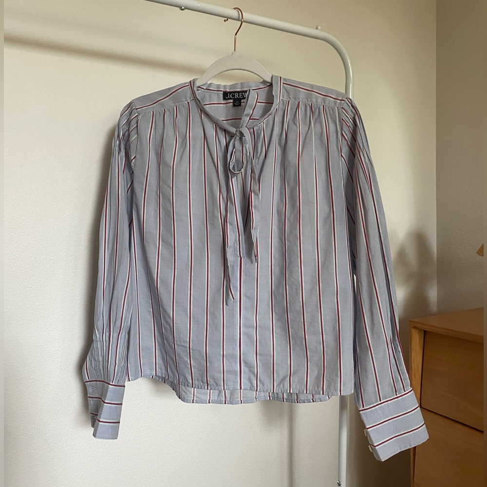 J.Crew Tie Front Shirt